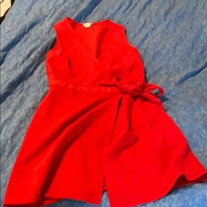 JCREW red tie dress